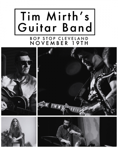 Tim Mirth's Guitar Band at BOP STOP - event poster Tim Mirth's Guitar Band at BOP STOP