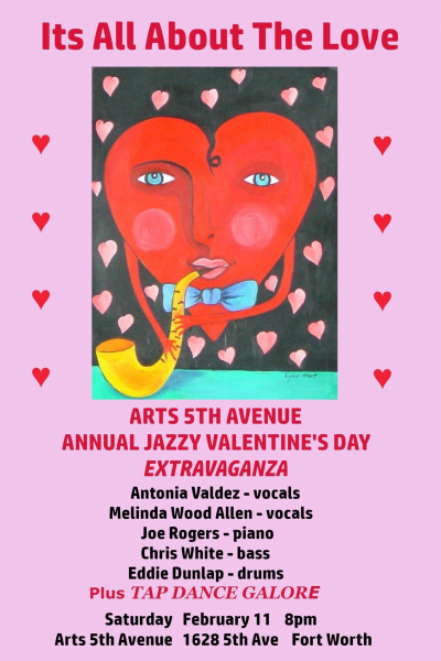 Annual Jazzy Valentine's Day at Arts Fifth Avenue - event poster Annual Jazzy Valentine's Day at Arts Fifth Avenue