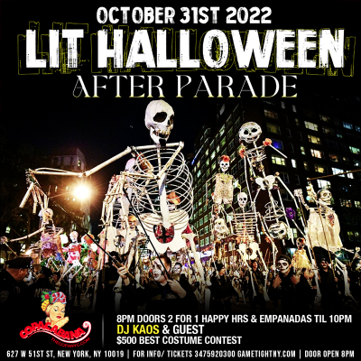 Lit Halloween Parade After Party At Copacabana Loft 2022 at Loft 51 - event poster Lit Halloween Parade After Party At Copacabana Loft 2022 at Loft 51
