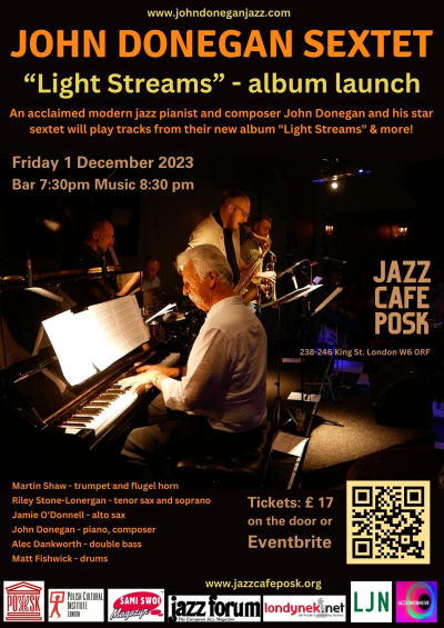 John Donegan Sextet, Album Launch at Jazz Cafe POSK