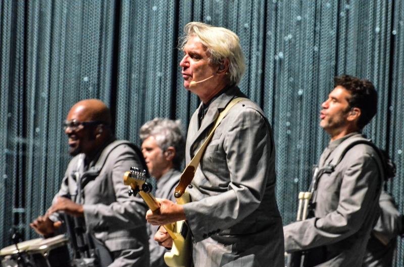 David Byrne at Forest Hills Stadium David Byrne at Forest Hills Stadium