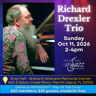 The Richard Drexler Trio featuring CHARLIE SILVA on bass and MARTY MORELL on drums