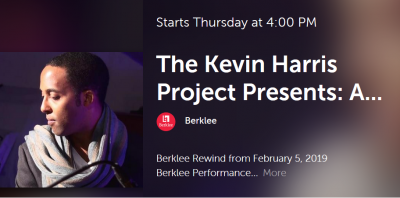 Kevin Harris Project: Roots, Water, And Sunlight, A Contemporary Octet Expedition Through The Expressions Of James Baldwin at Berklee Performance Center