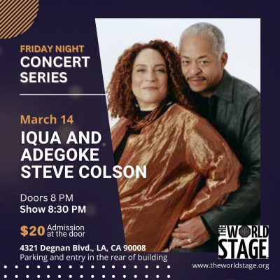 Iqua And Adegoke Steve Colson at The World Stage