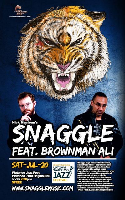 SNAGGLE Feat. BROWNMAN ALI (Waterloo) at Uptown Waterloo Jazz Festival at Uptown Waterloo Jazz Festival