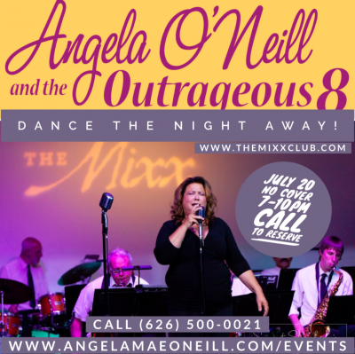 Angela O'neill And The Outrageous8..8 Piece Little Big Band. at The Mixx