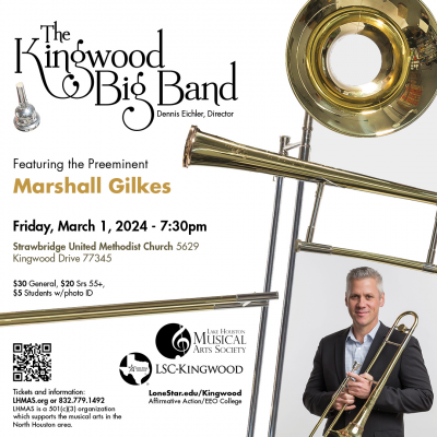 Kingwood Big Band With Marshall Gilkes at Strawbridge United Methodist Church