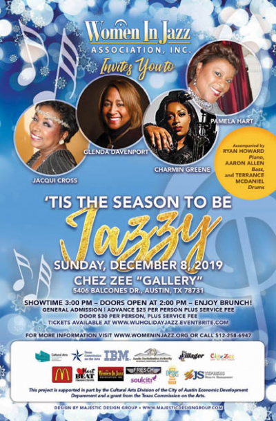 'Tis the Season to be Jazzy! Holiday Concert at Chez Zee American Bistro - event poster 'Tis the Season to be Jazzy! Holiday Concert at Chez Zee American Bistro