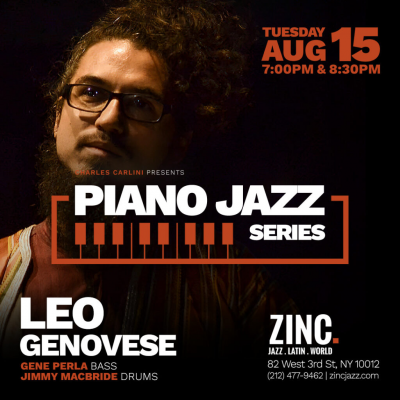Piano Jazz Series: Leo Genovese at Zinc Bar
