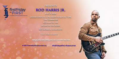 Rod Harris, Jr. At First Friday At First at The Commons at First Congregational Church