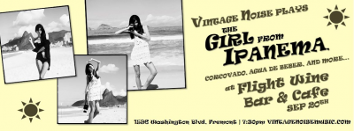 Bossa Nova By Vintage Noise at Flight Wine Bar And Cafe - event poster Bossa Nova By Vintage Noise at Flight Wine Bar And Cafe