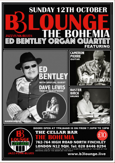Ed Bentley Quartet at B3 Lounge The Cellar Bar The Bohemia