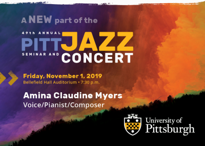 49th Annual Pitt Jazz Seminar Opening Concert: Amina Claudine Myers at Bellefield Hall