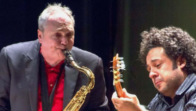 Diego Figueiredo And Ken Peplowski With Special Guest Chiara Izzi at Berkshire Gateway Jazz Weekend Festival at Lee Congregational Church