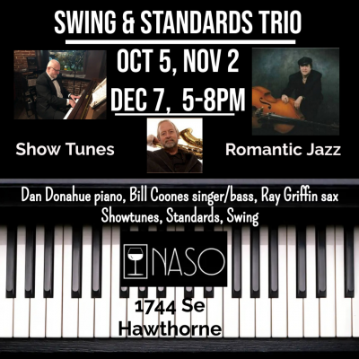 Swing & Standards Trio Naso Wine Bar at Naso Wine Bar