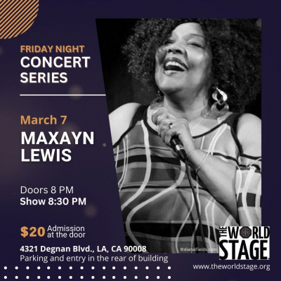 Maxayn Lewis at The World Stage