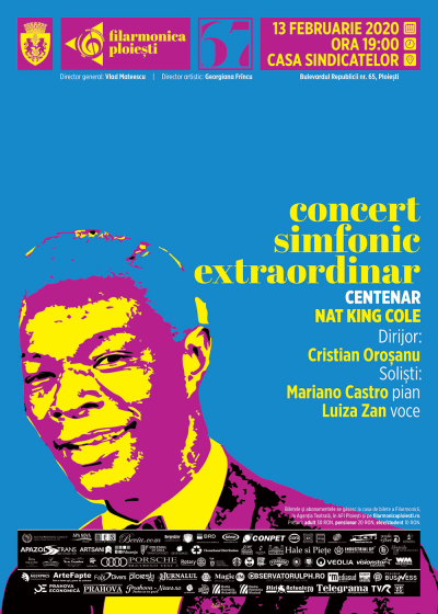 Centenar Nat King Cole at Palatul Culturii Din PloieČti - event poster Centenar Nat King Cole at Palatul Culturii Din PloieČti