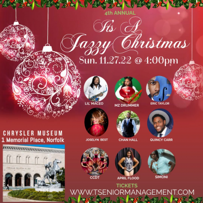 Tyron Senior Presents It's A Jazzy Christmas! at Chrysler Museum of Art