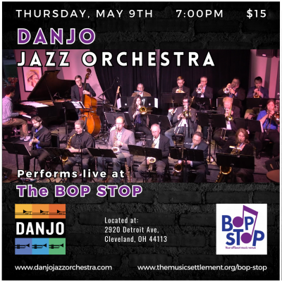 Danjo Jazz Orchestra at BOP STOP - event poster Danjo Jazz Orchestra at BOP STOP