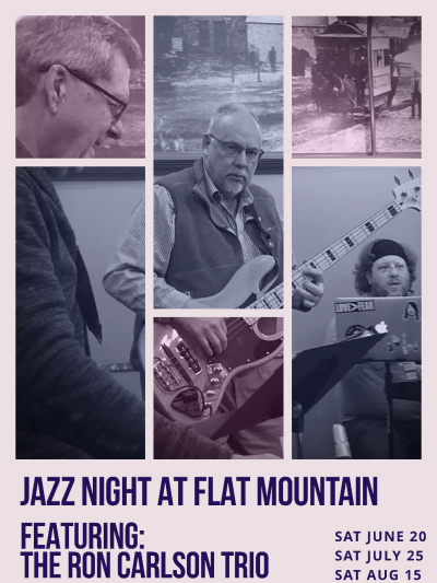 Ron Carlson Quartet at Flat Mountain Brewhouse - event poster Ron Carlson Quartet at Flat Mountain Brewhouse