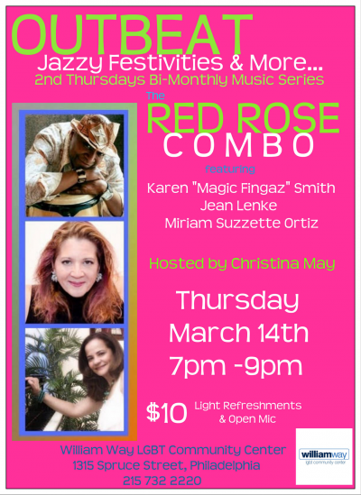OUTbeat Jazz ~Red Rose Jazz Combo at William Way Lgbt Center