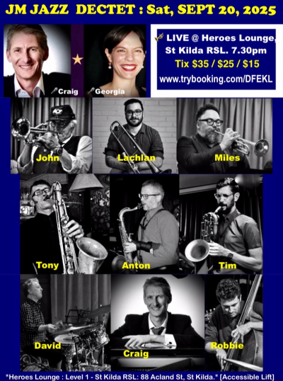 John Montesante Jazz Dectet feat. Georgia Brooks + Craig Schneider