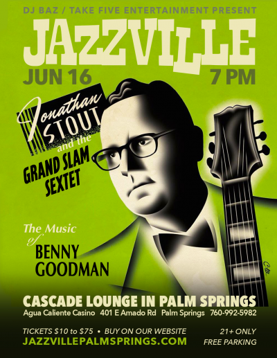 Grand Slam Sextet at Jazzville Palm Springs - event poster Grand Slam Sextet at Jazzville Palm Springs