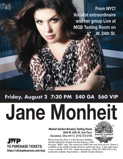 Jane Monheit at Market Garden Brewery Tasting Room
