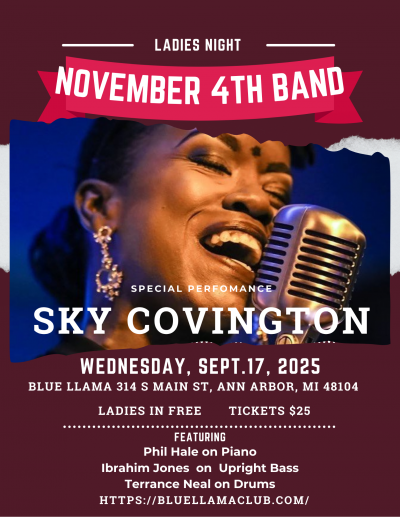 Sky Covington Performs Live At Blue Llama at Blue LLama Jazz Club