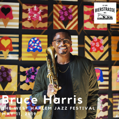Bruce Harris Quartet at West Harlem Jazz Festival at Bierstrasse NYC - event poster Bruce Harris Quartet at West Harlem Jazz Festival at Bierstrasse NYC