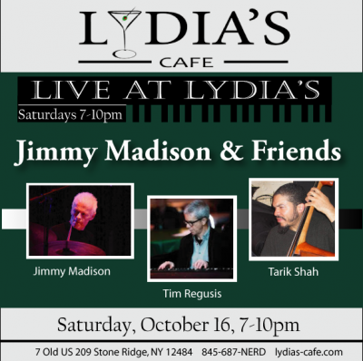 Jimmy Madison & Friends at Lydia's Cafe - event poster Jimmy Madison & Friends at Lydia's Cafe
