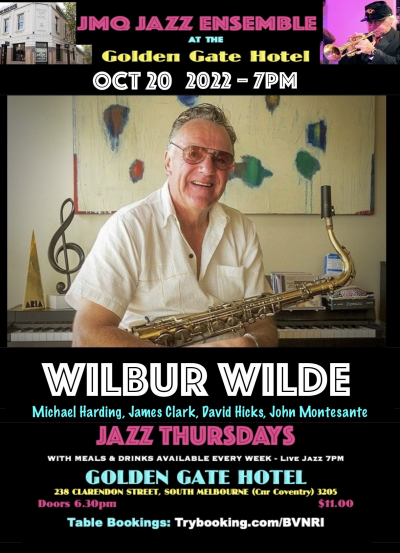 Wilbur Wilde With JMQ Jazz Ensemble at The Golden Gate Hotel