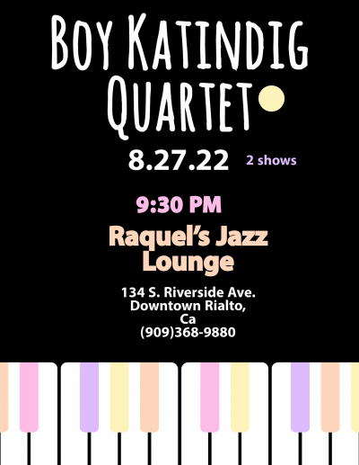 Boy Katindig Quartet at Raquel's Jazz Lounge