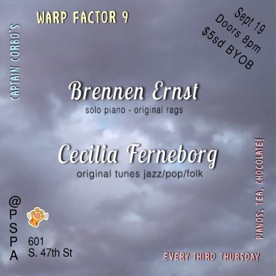 Warp Factor 9: Brennen Ernst / Cecilia Ferneborg at The Philadelphia Suzuki Piano Academy