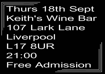 Speakeasy Bootleg Band at Keith's Wine Bar - event poster Speakeasy Bootleg Band at Keith's Wine Bar