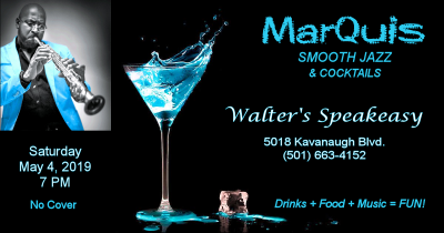 Marquis Hunt at Walter's Speakeasy - event poster Marquis Hunt at Walter's Speakeasy