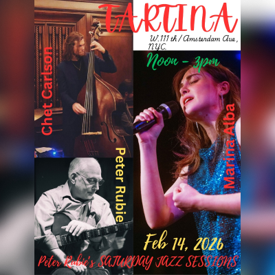 Peter Rubie's Saturday Tartina Jazz Brunch at Tartina Restaurant