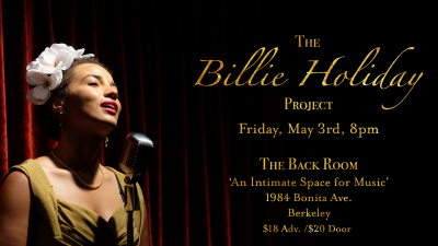 The Billie Holiday Project at The Back Room - event poster The Billie Holiday Project at The Back Room