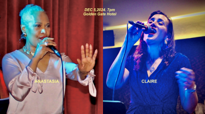 Double Bill: Claire Patti & Anastasia Aspeling With JMQ  Jazz at The Golden Gate Hotel