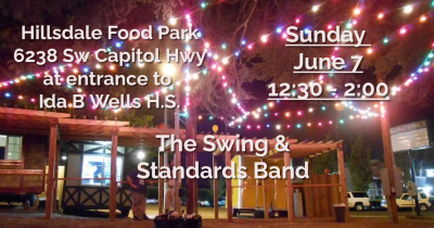 Swing & Standards Trio at Hillsdale Food Park - event poster Swing & Standards Trio at Hillsdale Food Park