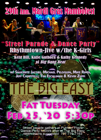 Rhythmtown-Jive And The K-Girls  at The Big Easy