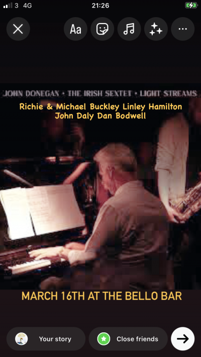 John Donegans Irish Sextet  at The Bello Bar