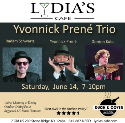 Yvonnick Prené Trio at Lydia's Cafe