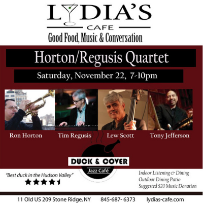 Horton/regusis Quartet at Lydia's Cafe