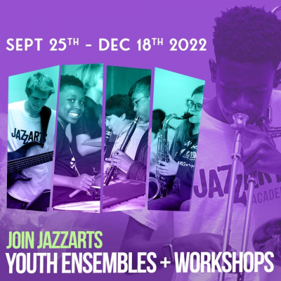Jazzarts Academy Fall Youth Ensembles Begins! at Bryant Hall, Sloan Morgan Building CPCC Main Campus - event poster Jazzarts Academy Fall Youth Ensembles Begins! at Bryant Hall, Sloan Morgan Building CPCC Main Campus