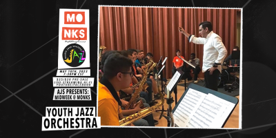 The Austin Youth Jazz Orchestra W/ Diego Rivera at Monks Jazz Club - event poster The Austin Youth Jazz Orchestra W/ Diego Rivera at Monks Jazz Club