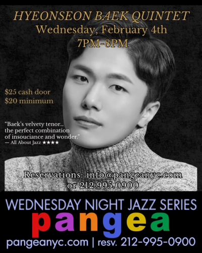 Hyeonseon Baek Quintet at Pangea