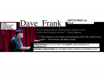 Dave Frank Jazz Piano Workshop (for Students, All Levels) at The Green Room