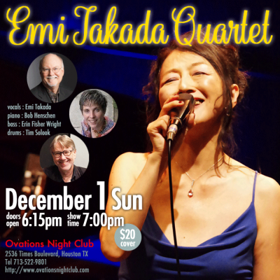 Emi Takada With Bob Henschen Trio at Ovations - event poster Emi Takada With Bob Henschen Trio at Ovations