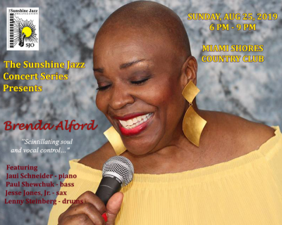 The Sunshine Jazz Concert Series Presents The Brenda Alford Quintet  at Miami Shores Country Club